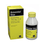 Amoxidal Duo 750Mg/5Ml Frasco Polvo 70Ml