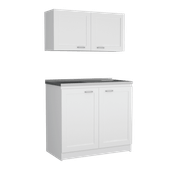 Cocina Integral Toronto, Blanco, Incluye Mesón Izquierdo