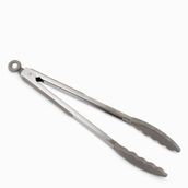 Pinza acero inoxidable y silicona 30 cm